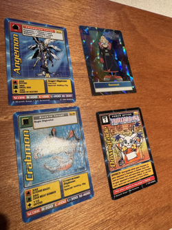 Lot of 4 Digimon Trading Cards Various Bandai Card Game HP to LP condition - Image 1
