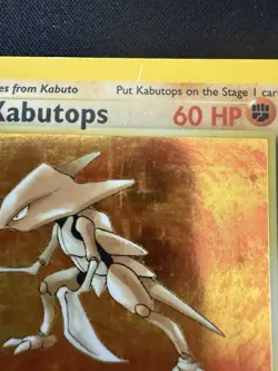 Kabutops 9/62 1st Edition Holo Rare Fossil Pokemon TCG Card - Image 3