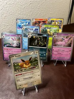 Pokemon PRISMATIC EVOLUTIONS Complete 9 Card Set NM Eevee Umbreon Sylveon Holo - Image 1
