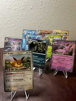 Pokemon PRISMATIC EVOLUTIONS Complete 9 Card Set NM Eevee Umbreon Sylveon Holo - Image 3