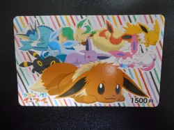 Pokemon Nintendo Prepaid Gift Card Jolteon Flareon Vaporeon Umbreon Espeon #4139 - Image 1