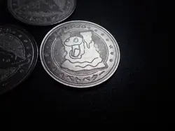 Pokemon Card Meiji Promo Battle Coin Silver x3 Muk Grimer #6241 - Image 4