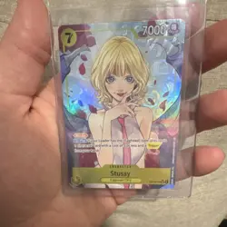 Bandai Stussy Egghead/CP0 Holo Character One Piece CCG OP13-110 7000 Card - Image 1