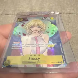 Bandai Stussy Egghead/CP0 Holo Character One Piece CCG OP13-110 7000 Card - Image 3