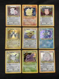 Vintage Holo Rare Pokemon Card Lot WOTC 1999/2000 - Base Set 2, Fossil - MP/HP - Image 1