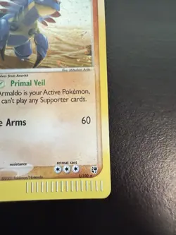 Armaldo - 1/100 - Pokemon Ex Sandstorm Holo Card NM SWIRL - Image 2