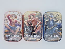 One Piece Card Game Tin Pack Set Vol 2 COMPLETE SET OF 3 Luffy Ace Sabo OP-13 - Image 1