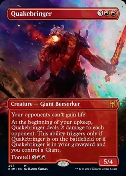 Quakebringer (Borderless) -Foil Near Mint MTG Kaldheim - Image 1