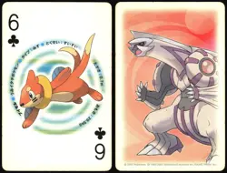 BUIZEL 6 OF CLUBS DIAMOND PEARL POKER CARD POKEMON JAPANESE 2006 - Image 1