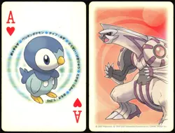 PIPLUP ACE OF HEARTS DIAMOND PEARL POKER CARD POKEMON JAPANESE 2006 - Image 1