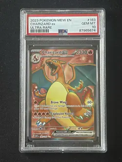 Pokemon TCG Scarlet & Violet 151 Charizard EX Ultra Rare Holo Card 183/165 - Image 1