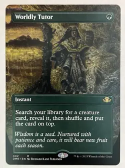 Worldly Tutor (Borderless Non-Foil) DMR Dominaria Remastered Regular MTG - Image 1