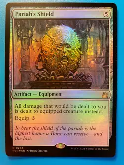 MTG 1x FOIL Pariah's Shield # 264 Ravnica Remastered Magic the Gathering x1 NM - Image 1
