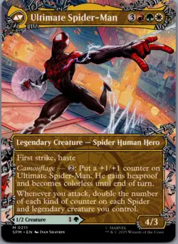 MTG Normal Miles Morales (0211) (Borderless) M Marvel's Spider-Man 211 NM - Image 2