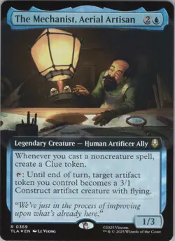 MTG Foil The Mechanist, Aerial Artisan (Extended Art) R Avatar: The Last Airbend - Image 1