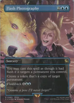 MTG Foil Flash Photography (Borderless) R Commander: FINAL FANTASY 463 NM - Image 1