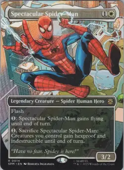 MTG Normal Spectacular Spider-Man (Borderless) R Marvel's Spider-Man 14 NM - Image 1