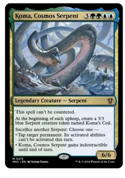 1x MTG Koma, Cosmos Serpent - Murders at Karlov Manor Mythic! NM Mint! - Image 1