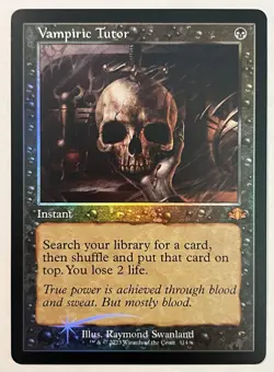 Vampiric Tutor (Foil, Retro Frame) DMR Dominaria Remastered MTG - Image 1