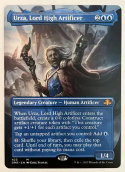 Urza, Lord High Artificer (Borderless Non-Foil) DMR Dominaria Remastered MTG - Image 1