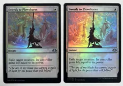 Swords to Plowshares x2 (Foil) DMR Dominaria Remastered Magic The Gathering MTG - Image 1