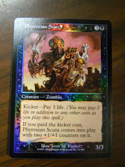 MTG Planeshift FOIL Phyrexian Scuta Excellent - NM Condition - Image 1
