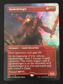 1x MTG Quakebringer (Borderless) - Kaldheim (KHM) #297 - Magic the Gathering - Image 1