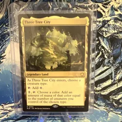 Magic: The Gathering Three Tree City Bloomburrow Rare Legendary Land 2024 0260 - Image 1