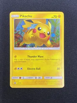 Pikachu SM76 Black Star Promo Cosmos Holo Foil Pokemon TCG Card SM76 Super Cute - Image 4