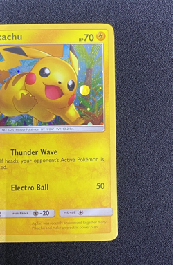 Pikachu SM76 Black Star Promo Cosmos Holo Foil Pokemon TCG Card SM76 Super Cute - Image 5