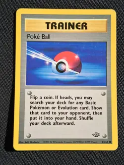 POKE BALL Jungle Set 64/64 Common Pokemon Card Unlimited Edition LIGHTLY PLAYED - Image 1
