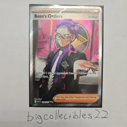 MINT Boss’s Orders 256/217 Ultra Rare Full Art Pokemon TCG Ascended Heroes - Image 1
