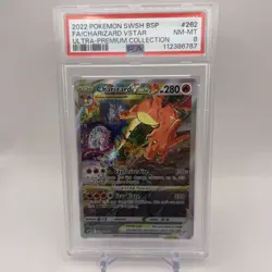 Pokemon TCG Charizard VSTAR SWSH262 Holo Promo Card PSA 8 - Image 1