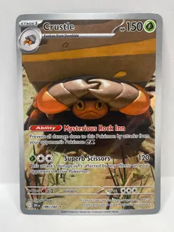 Crustle Illustration Rare Pokemon TCG Destined Rivals 186/182 - Image 1