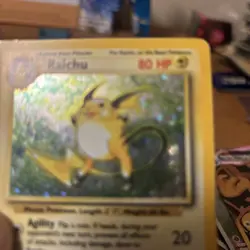 Pokemon TCG Raichu Base Set 14/102 Holo 1999-2000 Wizards Base Set Copyright... - Image 3
