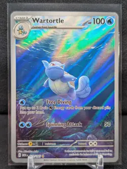 2023 Pokemon Scarlet & Violet SV 151 Mew En Wartortle Illustration Rare 171/165 - Image 1
