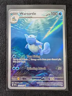2023 Pokemon Scarlet & Violet SV 151 Mew En Wartortle Illustration Rare 171/165 - Image 2