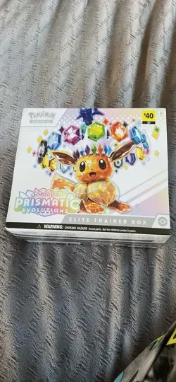Pokemon Scarlet & Violet Prismatic Evolutions Elite Trainer Box Eevee 2025 - Image 1