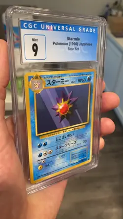 Starmie Pokemon Japanese Expansion Pack / Base Set 121 - CGC 9 MINT - Image 5