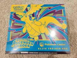 POKEMON CENTER – MEGA EVOLUTIONS ASCENDED HEROES ELITE TRAINER BOX ETB (DAMAGED) - Image 1