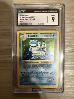 1999 Pokemon Blastoise CGC 9 Mint Holo #2 Base Set - Image 1