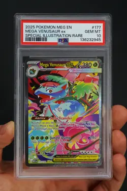 Pokemon Mega Evolution 177 Mega Venusaur ex Special Illustration Rare PSA 10 - Image 1