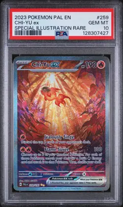 2023 POKEMON PAL EN-PALDEA EVOLVED SPECIAL ILLUSTRATION RARE CHI-YU EX PSA 10 - Image 1