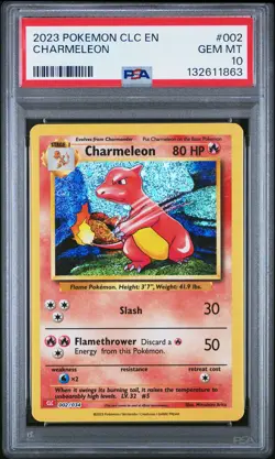2023 POKEMON CLC-CLASSIC CHARIZARD & HO-OH EX DECK #002 CHARMELEON PSA 10 - Image 1