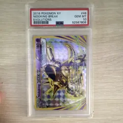 Pokemon Nidoking BREAK 46/108 Evolutions Holo Rare PSA 10 2016 - Image 2