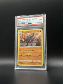 Detective Pikachu Machamp Pokemon PSA 9 MINT #54842250 - Image 1