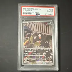 Pokemon Houndour #204/197 SV03 Obsidian Flames Rare PSA 10 English 2023 - Image 1