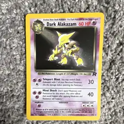 Pokemon Dark Alakazam Team Rocket 1/82 Holo Rare 60 HP 30/40 2000 English TCG - Image 1