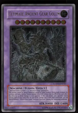 Ultimate Ancient Gear Golem LODT-EN043 ENHANCED TWED Ultimate Rare Yu-Gi-Oh - Image 1