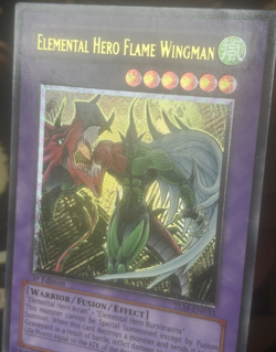 Yugioh: Elemental Hero Flame Wingman - TLM-EN035 - Ultimate Rare 1st Edition LP - Image 4